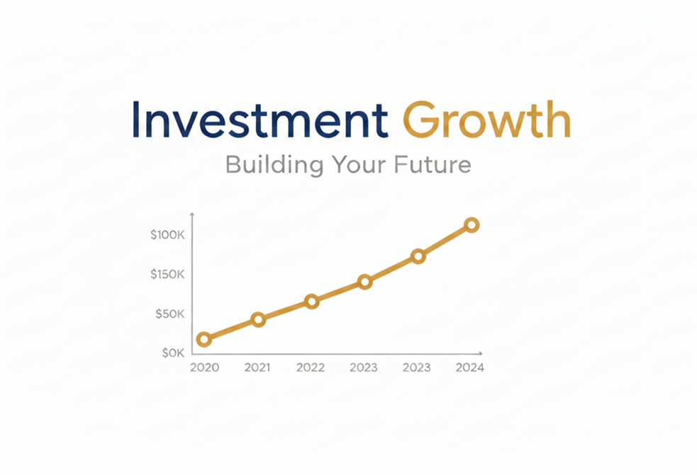 Investment growth illustration